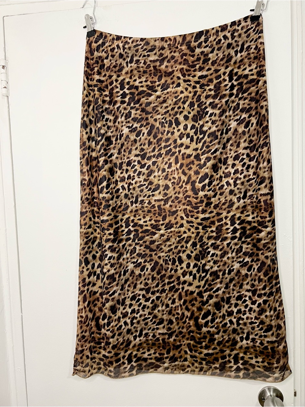 Leopard Print Midi Skirt Mob Wife Y2K Style